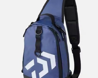 Daiwa Fishing One Shoulder Bag (D) Navy - Medium, 16" x 12"