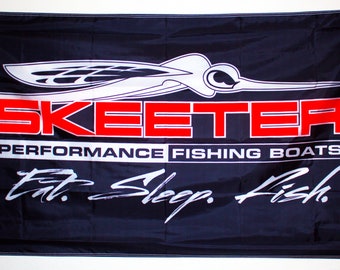 Skeeter Performance Fishing Boats Flag Banner 3x5ft Garage, Mancave, Shop