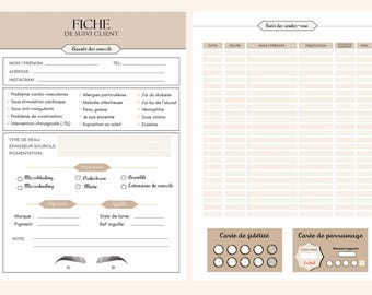Modelo de ficha de cliente de cejas, ficha de cliente de cejas, ficha de seguimiento de cliente de cejas, seguimiento estético, seguimiento de cejas, modelo de ficha de seguimiento de cliente