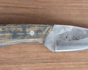 Cuchillo forjado a mano. Acabado bruto de forja. Hecho en EE. UU.