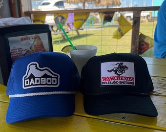 Casquette Baseball Winchester – Logo Brodé 3D – Coton Vieilli – Camionneur Adjustable