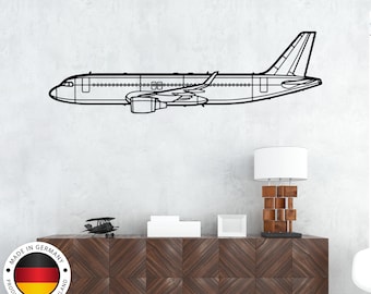 A320 Plane Silhouette Metal Wall Art, Airplane Metal Decor, Aircraft Wall Decor, Plane Home Decor, Metal Wall Decor, Plane Silhouette