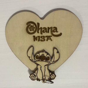 Stitch wall sleutelhanger - Lasergravure digitaal bestand