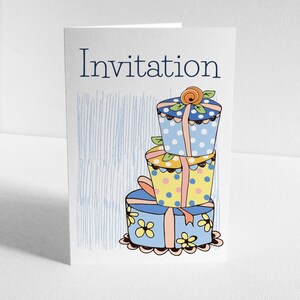 Set mit 6 einzigartigen und umweltfreundlichen Geburtstagseinladungskarten zum Personalisieren, Geschenke!