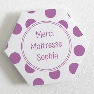 Carte pétale à personnaliser avec un sachet de graines de Cosmos. Cadeau unique 100% à personnaliser. Carte Maîtresse, Anniversaire...