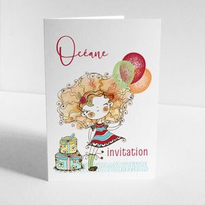 Set mit 6 einzigartigen und umweltfreundlichen Geburtstagseinladungskarten zum Personalisieren, Party Time!