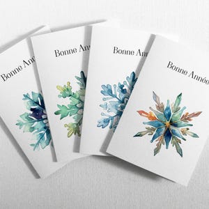Set van 8 prachtige eco-verantwoorde, biologisch afbreekbare en originele wenskaarten. Kaarten gemaakt van 100% gerecycled papier.