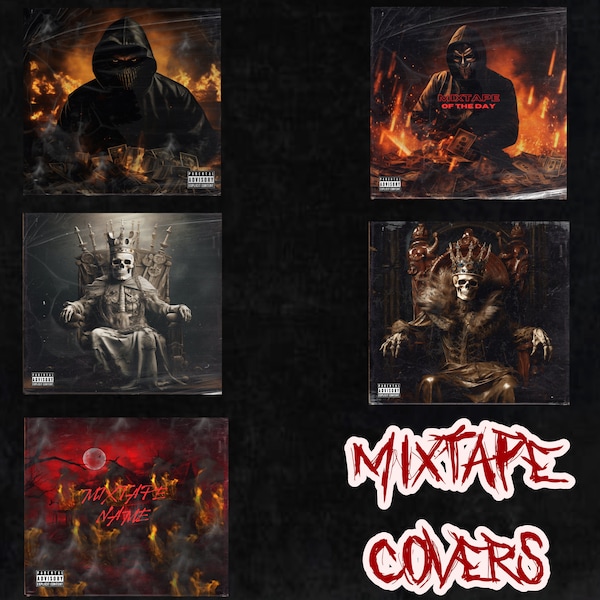 Mixtape cover art templates