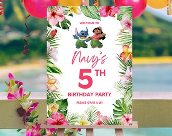 Lilo and Stitch Birthday Party Invitation Bundle (Digital)