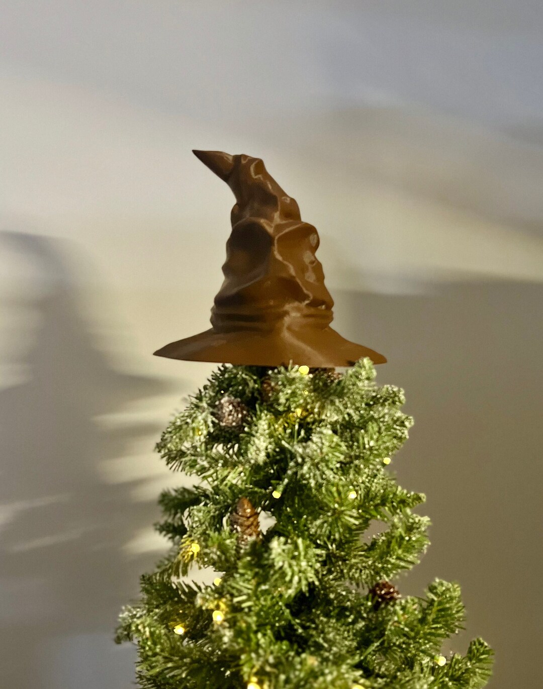 Harry Potter Sorting Hat Tree Topper Wizard Hat Tree Etsy