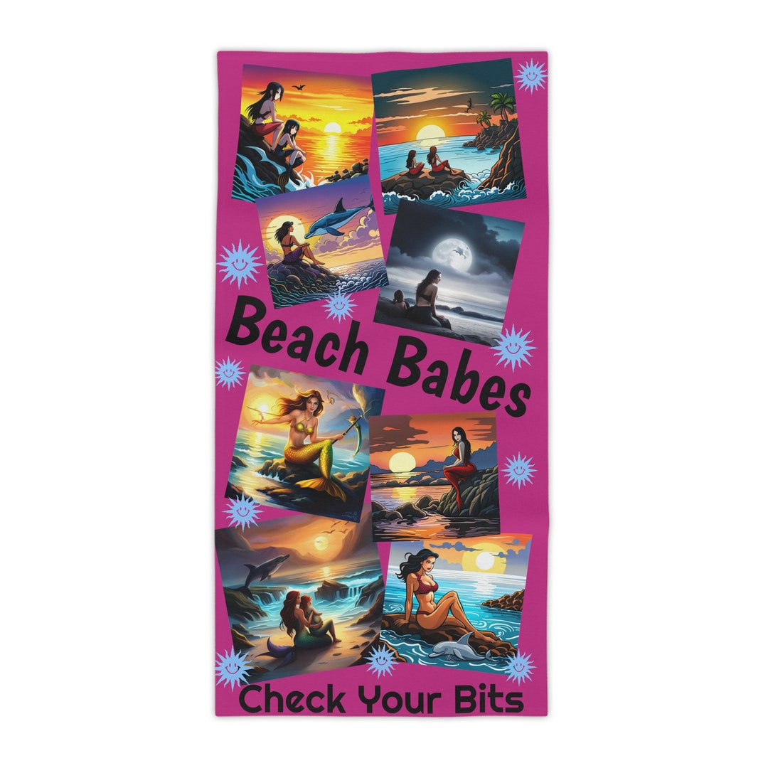 Beach Babes Towels a Great Gift Idea for Big Sister, Present for My