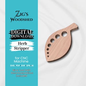 CNC Herb Stripper SVG File: Garden Gift (Digital Download)