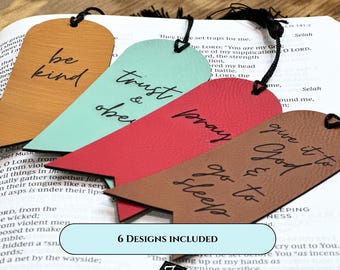 Religious Bookmark SVG Bundle: Laser Cut Faith Sayings (Digital Download