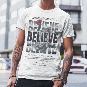 Feeling Is The Secret Manifestation T-shirt ||Neville Goddard |Spiritual |Law Of Attraction |Law Of Assumption| LOA| Unisex
