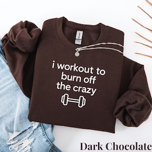 Fitness Humor Sweatshirt, Rolig Gymtröja för Damer, Gymtjej Crewneck, Sarkastisk Träningströja, Djärva Fitnesskläder