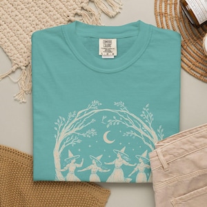 Vintage Girls Will Be Girls Witch Comfort Colors® Shirt, Funny Witch Vintage Shirt, Vintage Halloween Women Shirt, Witchy Vibes Shirt image 16