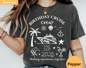 It's My Birthday Cruise Shirt,Birthday Cruise Crew Shirts,Birthday Cruise 2025,Bday Cruise Party Shirts,Womens Birthday,Family Cruise Bday