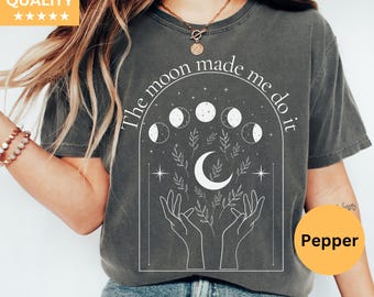 Koszulka Mystic Moon And Sun, Koszulka Mistical Moon Phase, Koszulka Boho Vintage Moon Halloween, Koszulka Celestial Moon, Koszulka Spiritual T-shirt, Koszulka Witchy
