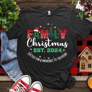 Family Christmas 2024 Festive Family Group Shirts, Christmas Family Shirt, Christmas Group Shirt, Christmas Pajamas shirt, Christmas Gifts