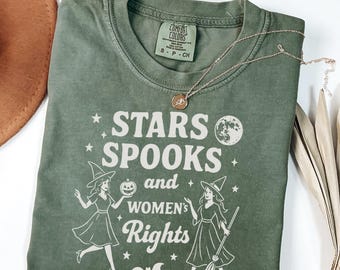 Feminist Witch Halloween Shirt Comfort Color, Cute Witch Graphic Tee, Spooky Season Shirt for Women, Vintage Witch Fall Tee, Funny Witch Tee