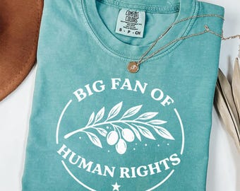 Comfort Colors® 人権シャツ、民主主義活動家グラフィックTシャツ、リベラルシャツ