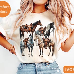 Western Shirt, Horse Shirt, Western Graphic Tee, Cowgirl Tshirt, Horse Girl T Shirt, Ranch Girl Tee, Cowboy Graphic Shirt, Rodeo Tee