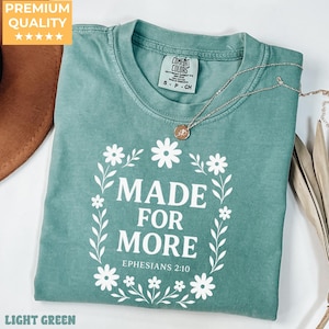 Comfort Colors® Bible Verse Shirt, Cute Christian Shirt For Women,Jesus Shirt,Christian Gift, Christian Christmas Shirt,Love and Grace Shirt