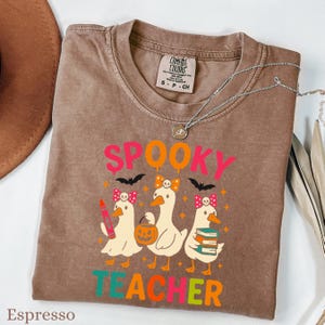 Comfort Colors® Ghost Reading Books Shirt, Bookish Halloween Shirt, Teacher Librarian Halloween Gift, Halloween Book Lover, Halloween School