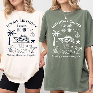 It&#39;s My Birthday Cruise Shirt,Birthday Cruise Crew Shirts,Birthday Cruise 2025,Bday Cruise Party Shirts,Womens Birthday,Family Cruise Bday