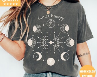 Koszulka Mystic Moon And Sun, Koszulka Mistical Moon Phase, Koszulka Boho Vintage Moon Halloween, Koszulka Celestial Moon, Koszulka Spiritual T-shirt, Koszulka Witchy