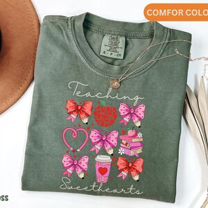 Comfort Colors® Valentines Teacher Shirt Teaching Sweethearts Teacher Valentines Elementary Teacher Kindergarten Teacher Gift for Teacher