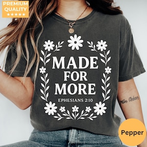 Comfort Colors® Bible Verse Shirt, Cute Christian Shirt For Women,Jesus Shirt,Christian Gift, Christian Christmas Shirt,Love and Grace Shirt
