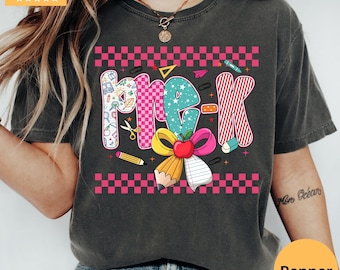 Pre-K Teacher Shirt Comfort Colors, Teacher Tee,  Pre-K Shirt, Back to School Teacher Gift, Teacher Team Outfit, First day of Pre K shirt