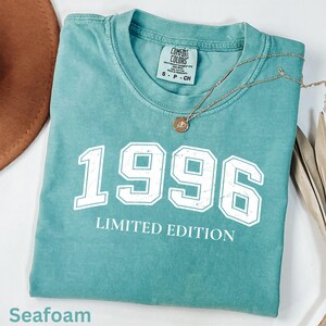 Comfort Color Birth year shirt, Birthday T-shirts, Vintage inspired t- shirt, 1996 Shirt, 30th Birthday, 1996 Birth Year Shirt Birthday Gift image 3