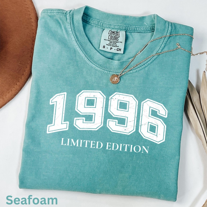 Comfort Color Birth year shirt, Birthday T-shirts, Vintage inspired t- shirt, 1996 Shirt, 30th Birthday, 1996 Birth Year Shirt Birthday Gift image 3