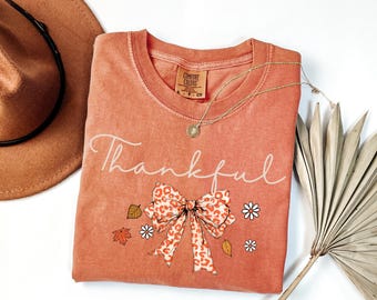 Camisa de pastel de calabaza Comfort Colors®, camisa de otoño, regalo de Acción de Gracias, camisa de Acción de Gracias, camiseta de Acción de Gracias para mujer, ropa de otoño, camiseta de otoño