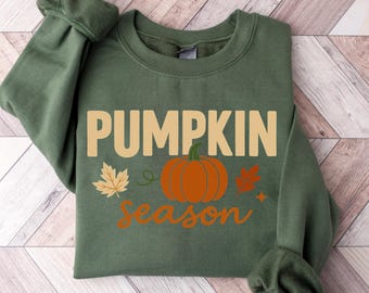Pumpkin Season Sweatshirt, Retro Fall Sweatshirt, Cozy Sweatshirt, Womens Fall Sweater, Fall Graphic Tee, Women Fall Shirt, Sweater Weather