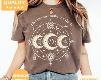 Koszulka Mystic Moon And Sun, Koszulka Mistical Moon Phase, Koszulka Boho Vintage Moon Halloween, Koszulka Celestial Moon, Koszulka Spiritual T-shirt, Koszulka Witchy