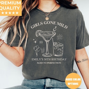 30th Birthday Shirt, Dirty 30 Shirt, 30th Birthday Gift for Her, Custom 30th Birthday Social Club Cocktail Shirt, Birthday Party Group Shirt