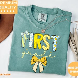 First Grade Teacher Shirt Summer, Comfort Colors® 1st Grade Tee, Cute Teacher Gift, Elementary Teacher Shirt, Teach Back to School Outfit