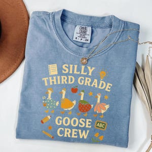 Third Grade Crew Shirt Comfort Colors, Teacher Team Shirt, Back to School Tee, Elementary Teacher Gift, Funny 3rd Grade Teacher Summer Shirt