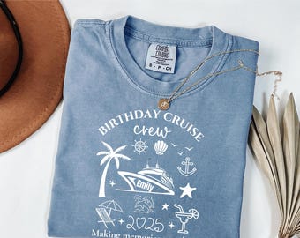 It's My Birthday Cruise Shirt,Birthday Cruise Crew Shirts,Birthday Cruise 2025,Bday Cruise Party Shirts,Womens Birthday,Family Cruise Bday