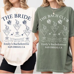 Customized Bachelorette Comfort Colors Shirts, Nashville Bachelorette Party Shirts, Austin Bachelorette, Bach Club Shirts, Beach Bach Shirt