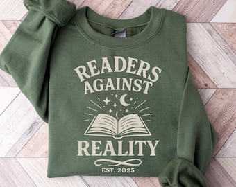 Sudadera de cuello redondo para amantes de los libros, suéter acogedor para el club de lectores, camiseta divertida para leer, sudadera de regalo para amantes de los libros, ropa para el club de lectura.
