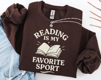 Sudadera de cuello redondo para amantes de los libros, suéter acogedor para el club de lectores, camiseta divertida para leer, sudadera de regalo para amantes de los libros, ropa para el club de lectura.