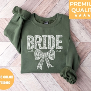 Custom Gift For Bride, Bride Sweatshirt, Engagement Gift, Unique Bridal Shower Gift, Future Mrs Sweatshirt, Bachelorette Gift, Bride Sweater