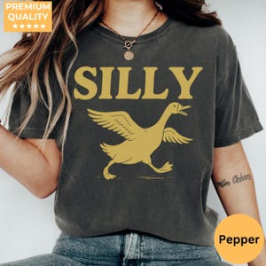 Camiseta engraçada Goose em cores confortáveis, camiseta engraçada Goose, camiseta meme para ela, camiseta retrô engraçada, camiseta humorística da moda, presente para quem ama Goose