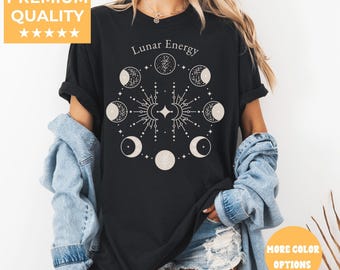 Koszulka Mystic Moon And Sun, Koszulka Mistical Moon Phase, Koszulka Boho Vintage Moon Halloween, Koszulka Celestial Moon, Koszulka Spiritual T-shirt, Koszulka Witchy