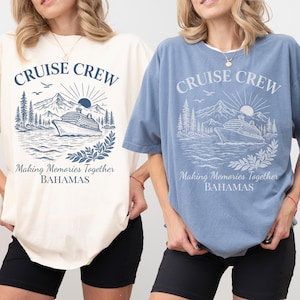 T-shirt croisière Comfort Color®, chemise croisière assortie, tenue de vacances croisière pour fille, t-shirt voyage croisière entre amis, cadeau voyage croisière fille assorti