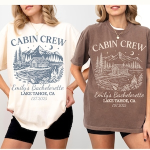 Vintage Custom Camp Bachelorette Party Shirt, Mountain Bride Tee Camp, Hiking Bridal Party gifts, Lake Themed bach party Tshirt, Girls trip